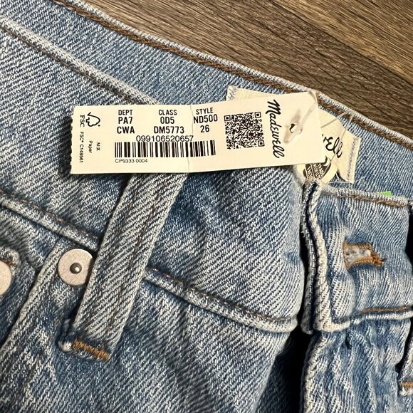 NEW Madewell The Perfect Vintage Jean Coney Wash Destroyed Edition Size 26 NWT - Picture 6 of 7